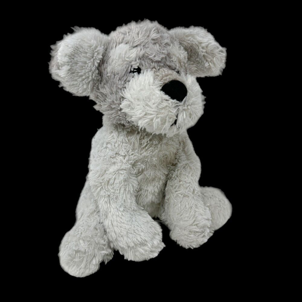 Best Made Toys White‎ Gray Puppy Dog Plush Stuffed Animal Shaggy Scruffy 11”